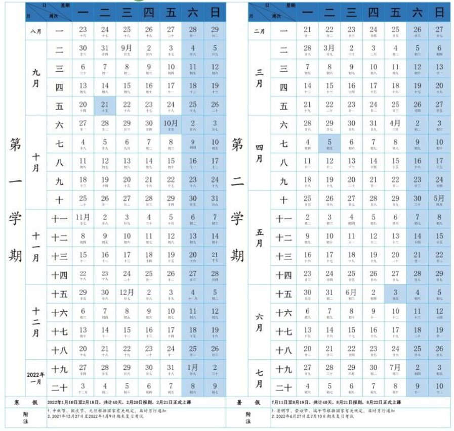 鲁东大学寒假什么时候放